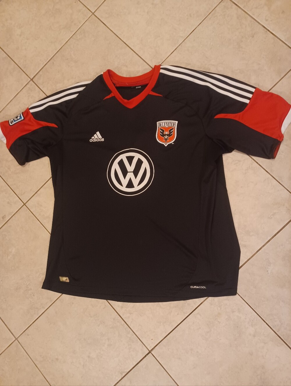 Dc United Mls Adidas Soccer Jersey Sz.2xl